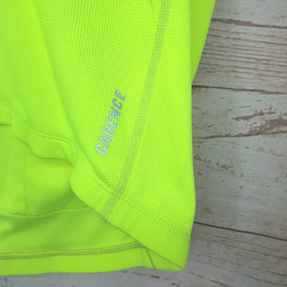 Bell Wether Cadence Full Zip Polyester Lime Green Full Zip Shirt With Pockets - Picture 3 of 8